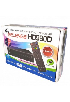 DVB-T2/C приставка Selenga HD 980D LAN порт